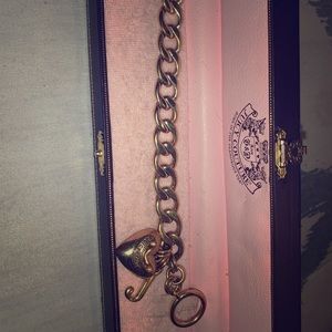 Juicy couture gold charm bracelet
